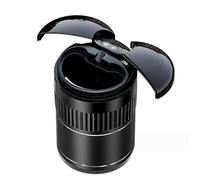 Posacenere Auto per Ford Mustang/Mustang Mach-E/Puma/S-MAX, Posacenere Portatile con Luce LED Blu, Ricaricabile Portacenere Sigarette,- Black