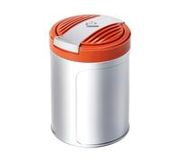 Posacenere Auto per Porsche Cayenne E3 S Turbo S GTS 2019-2024 2025, Posacenere Portatile per Auto per Viaggi All'aperto, Uso Domestico, Cestino per la Cenere, Porta Sigarette,Orange-L