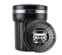 Posacenere Auto Progettato per Renault Clio Captur Austral Arkana Megane Kangoo Master Scenic Rafale 2025 2026 Accessori, Apertura Ammortizzata Esclusiva, Ceramica LED (Nero)