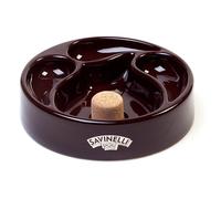 POSACENERE BATTI PIPA POSAPIPE POSA PIPA 3 POSTI SAVINELLI IN CERAMICA MARRONE