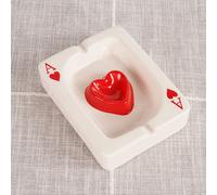 Posacenere con carte da gioco, decorazione per scrivania da sala riunioni n. 2