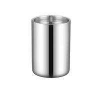 Posacenere con coperchi, antivento, elegante posacenere in acciaio inox per uso interno o esterno, portacenere per fumatori, posacenere da scrivania, per casa, ufficio, giardino (argento)