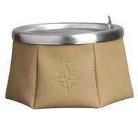 Posacenere con coperchio, antivento, marrone