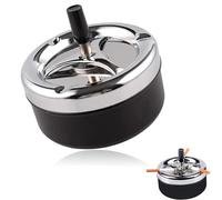 Posacenere con coperchio girevole, posacenere per esterni, moderno posacenere girevole, antivento per esterni, posacenere con coperchio, adatto per feste in casa e in ufficio