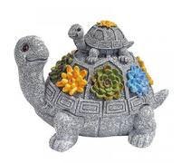 Posacenere con coperchio per esterno, design a forma di tartaruga, con base antiscivolo per ufficio, scrivania, balcone, tavolo da esterno.