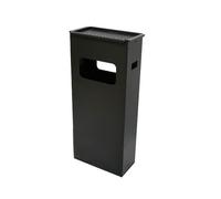 Posacenere con gettacarte cestino a pavimento in acciaio verniciato cm 33x18x70h