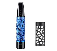 Posacenere con ricarica USB per auto, portasigarette portatile per auto che non lascia cadere la cenere, accendino elettrico al tungsteno senza fiamma con bobina al tungsteno USB(Blue)