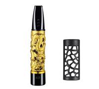 Posacenere con ricarica USB per auto, portasigarette portatile per auto che non lascia cadere la cenere, accendino elettrico al tungsteno senza fiamma con bobina al tungsteno USB(Yellow)