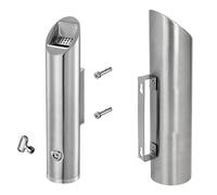 Posacenere Creativo Da Uomo - Contenitore Per Cenere Di Sigaretta Cilindrico Da Parete, Contenitore Per Mozziconi Di Sigaretta Da Parete, Per Esterni In Acciaio Inossidabile Con Serratura