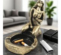 Posacenere da donna divertente, color bronzo, con figure artistiche, posacenere vintage, scultura donna, portacenere per fumo, creativo per soggiorno, decorazione per la casa, per uomini, scrivania