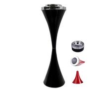 Posacenere Da Esterno Con Coperchio E Posacenere Alto, Contenitore Per Sigari, Moderno Pilastro Antivento Per Fumatori, Portacenere Da Esterno Per Patio(Black)