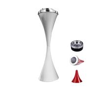 Posacenere Da Esterno Con Coperchio E Posacenere Alto, Contenitore Per Sigari, Moderno Pilastro Antivento Per Fumatori, Portacenere Da Esterno Per Patio(White)
