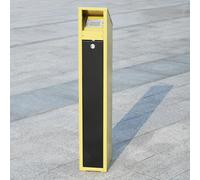 Posacenere da Esterno con Secchio Interno, Contenitore per lo Smaltimento dei Mozziconi con Serratura, Posacenere Esterno Autoportante, per Interni ed Esterni(Yellow)