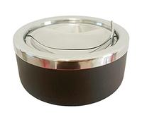 Posacenere da Esterno, Portacenere da Esterno con Coperchio, Posacenere Chiuso Antivento, in Acciaio Inox, Ashtray Posacenere da Tavolo, Adatto, ufficio, Feste, Bar
