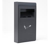 Posacenere da Parete 20x36x7 cm in Metallo Antracite