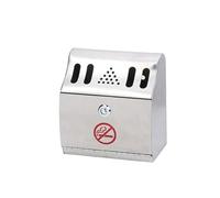 Posacenere da parete, chiudibile a chiave, per esterni, adatto per casa, giardino e terrazzo; contenitore antivento in acciaio inox per mozziconi per pub, bar, uffici, ristoranti e caffè.