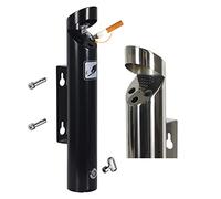 Posacenere da parete in acciaio inox per esterni pubblici, grande contenitore per mozziconi di sigaretta, posacenere da parete commerciale, avamposto fumatori