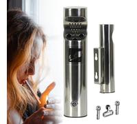 Posacenere Da Parete Per Esterni, Contenitore Per Mozziconi Di Sigaretta In Acciaio Inossidabile Spazzolato, Posacenere Da Parete Cilindrico Per Esterni, Ideale Per L'uso All'esterno Di Uffici(Silver)