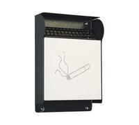 Posacenere da Parete per Esterni Metalplus - 23,5x33 cm - 5400/1 (Grigio)