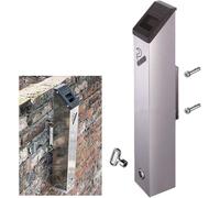 Posacenere da Parete per Sigarette, Cestino per Cenere in Acciaio Inox per Esterni, Posacenere da Appendere all'Esterno Salvaspazio per Aree Fumatori Pubbliche, B, 48x8cm