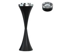 Posacenere da pavimento con coperchio, in acciaio inox, contemporaneo, autopulente, per fumare, creativo, intelligente, per sigarette, posacenere rimovibile, alto 23,5 cm, antivento, per interni ed
