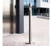 Posacenere da pavimento, in acciaio inox, impermeabile, per esterni, per giardini, terrazze, hotel, garage, centri commerciali