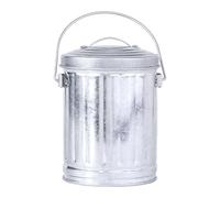 Posacenere da scrivania in stile vintage, con coperture, in ferro zincato, per un facile smaltimento dei rifiuti, uso domestico e ufficio