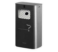 Posacenere da Terra 17,5x10,5xh34 cm In Acciaio Verniciato con Contenitore Interno Nero