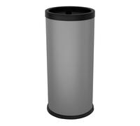 Posacenere da Terra Ø31xh72 cm In Acciaio Verniciato Griglia Spegni Sigaretta Grigio