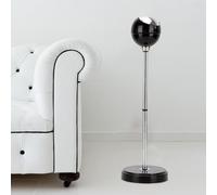 Posacenere da terra con coperchio, posacenere regolabile da esterno, supporto da pavimento rimovibile, grande capacità, per bar e caffè (nero)