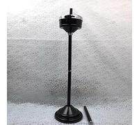 Posacenere da Terra da 79,5 cm, Regolabile da 40 a 80 cm, Posacenere Antivento, Montaggio a 3 Sezioni, per Giardino, Balcone, Garage, Arredamento per la Casa(Black)