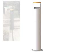 Posacenere Da Terra Per Esterni, Con Secchiello Interno Rimovibile - Contenitore Commerciale Per Mozziconi Di Sigaretta, Ideale Per Incroci, Stazioni, Piazze E Altri Luoghi Pubblici(White)