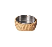Posacenere decorativi Posacenere in rattan imitazione Posacenere con rivestimento in acciaio inossidabile Posacenere in cemento for uffici domestici Balconi Decorazione giardini ecc. Posacenere da est