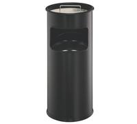 DURABLE 333001 - Contenitore per rifiuti con posacenere, 17 l, rotondo, nero