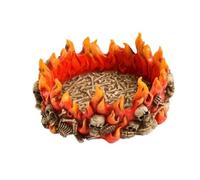 Posacenere Fiamme e Scheletri 10x5 cm In Resina