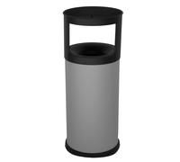 Stil Casa posacenere con gettacarte 40lt, in metallo, 31x80 cm, grigio - grigio F453612