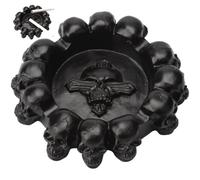 Posacenere Gotico Multi-Testa con Teschio, Design a Croce, Vassoio per Sigari, Decorazione per Casa di Halloween, Posacenere Decorativo Tavolo per Feste