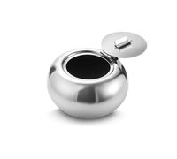 Posacenere in Acciaio Inox con Coperchio per Home Office Decorazione