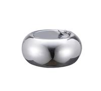 Posacenere in acciaio inox con coperchio, riutilizzabile per sigarette e sigari, grande capacità, antivento, ignifugo e inodore