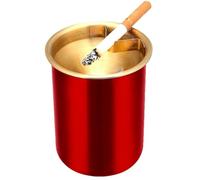 Posacenere in acciaio inox senza fumo inodore antivento con coperchio per sigarette, posacenere portatile per casa ufficio tavolo esterno patio all'aperto balcone