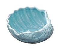 Posacenere in ceramica e portacenere creativo a forma di conchiglia, posacenere da tavolo for fumatori, decorazione for casa e ufficio(Blue)