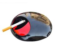 Posacenere in melamina Rotante TOPIND Posacenere Portatile Sigaretta Posacenere Per Fumare Accessori Portasigarette Con Coperchi Nero, Rosso