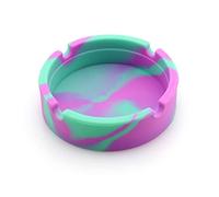 Posacenere in silicone in gomma siliconica resistente alle alte temperature Design rotondo posacenere multicolore bello e pratico