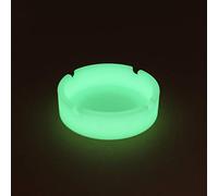 Posacenere in Silicone,Posacenere fluorescente luminoso,silicone morbido infrangibile rotondo fluo brilla al buio,Posacenere Antiaderente in Gomma Siliconica,Posacenere Antivento