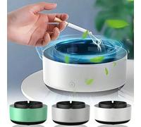 Posacenere intelligente, auto-estinguente, purificazione, un tocco, multi-filtro, basso rumore, 2xAA, per soggiorno/ufficio/hotel, regalo. ABS