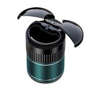Posacenere intelligente per auto, con luce a LED integrata, con coperchio di apertura, posacenere USB, senza fumo, con cestino automatico ricaricabile, mini vassoio portacenere antivento per auto,