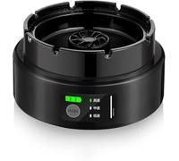 Posacenere Intelligente Purificatore d'Aria Posacenere con Filtro Multifunzionale Fumo Domestico Oltre al Fumo Passivo, Black