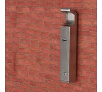 Posacenere Montato Al Muro - Posacenere Da Esterno, Colonna Di Fumo, Portacenere Casa, Posacenere Da Parete In Acciaio Inossidabile, Canna Da Fumo, Raccoglitore Di Mozziconi Di Sigaretta(Silver)