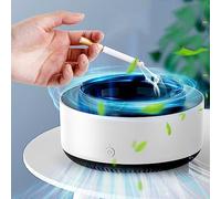 Posacenere multifunzione 2 in 1 senza fumo, purificatore d'aria con filtro, ideale per casa, auto o ufficio (bianco)