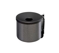 MEDIALINTERNATIONAL - 106004 - Posacenere murale Nido - diametro 16 cm - H 14 cm - 2 L - metallo verniciato - silver punteggiato - Medial International - 89993 - Conf. da 1 Pz. - 106004